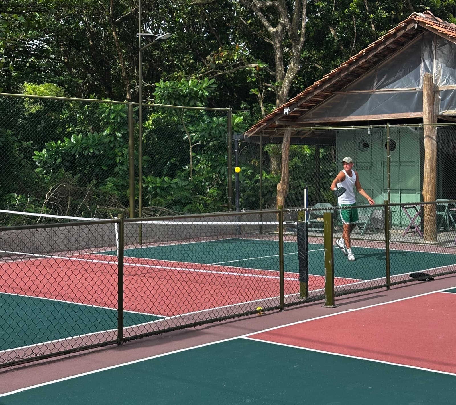 Coconut Court outdoor beachside pickleball court Ahangama Sri Lanka