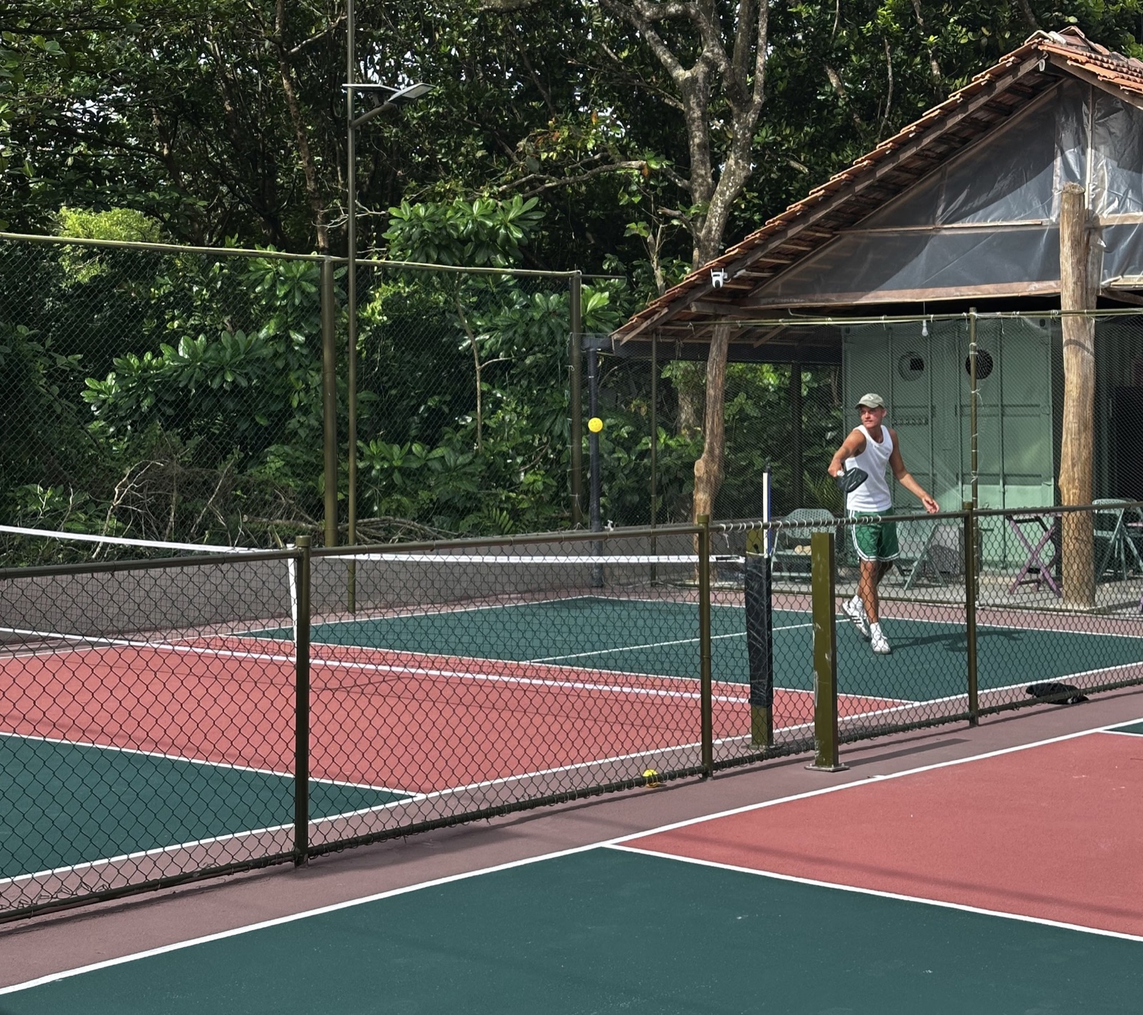 Beachside pickleball at Coconut Court, Ahangama, southern Sri Lanka